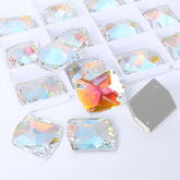 ライトクリスタルABコスミックシェイプ高品質のガラス縫製ラインストーン